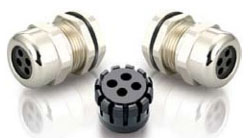 Multi-Hole Insert Brass Cable Glands (4 Holes)