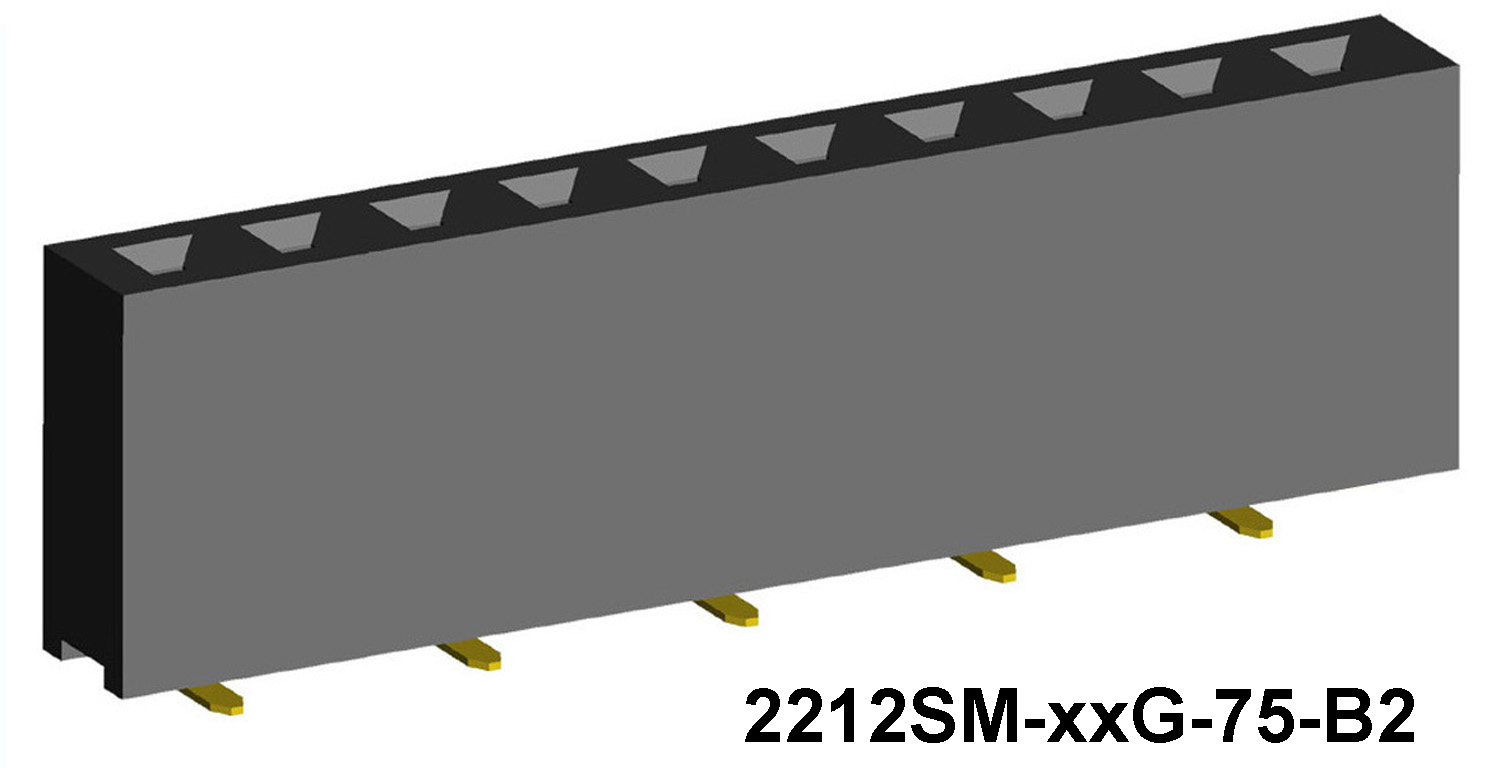 2212SM-XXG-75-BX ,        (SMD) ,  2,54 ,  / ( ),       > 2,54 x 2,54