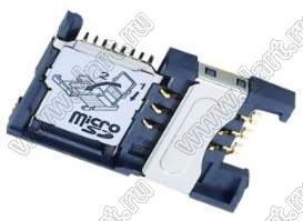 SMSN14-J0-0000, 2 in 1 Connector Sim + Micro SD Hinge Type,    /     / 2  1