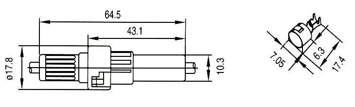 CQ-209B,     D6,3x32  6,3x30 (1/4x1-1/4)