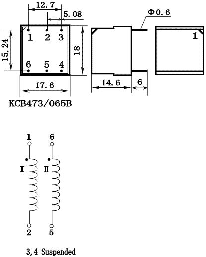 KCB Series Thyristor Triggering Transformers, (KCB473/065B) 