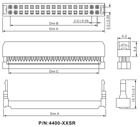     ()  4400-XXSR (IDC2-XX),  2.00x2.00 ,      IDC