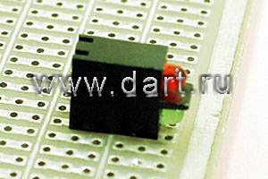 LED-317 Угловые держатели двух круглых 3мм светодиодов на плату