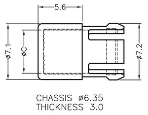 держатель 5-мм светодиода в панель