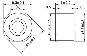      , 8,3*8,3*6,0 SMD diode discharge 10kA