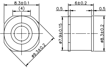      , 8,3*8,3*6,0 SMD diode discharge 20kA