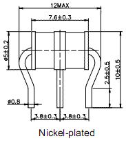   , 5,0*7,6 3 pole plug discharge 2,5kA*2