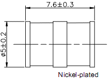      , 5,0*7,6 3 pole SMD discharge 2,5kA*2