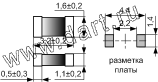 FB321611 (1206), TI321611 (1206) серии многослойных ферритовых высокоимпедансных ЧИП дросселей