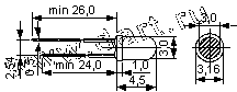 Серия RL32, Светодиоды Индикаторные Точечные Постоянного свечения Круглые 3 мм