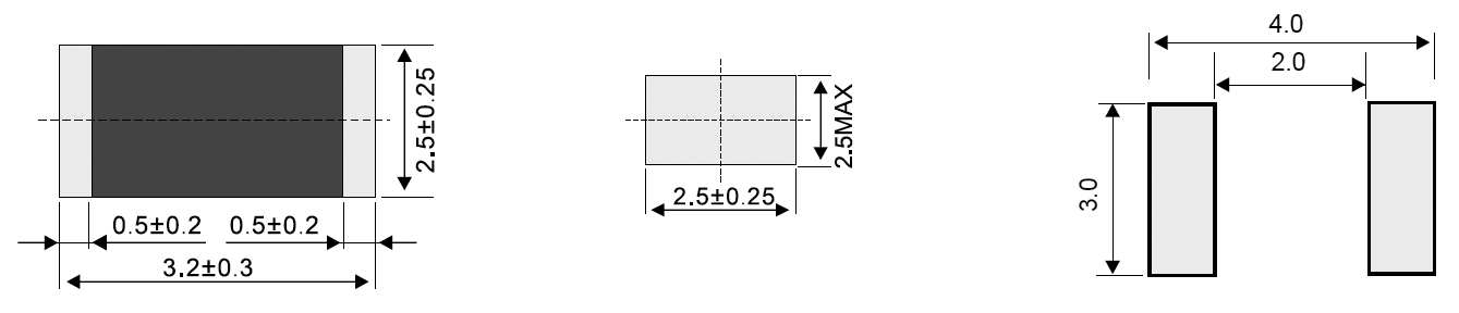 Варисторы SMD (для поверхностного монтажа) типоразмер 1210